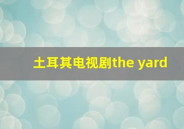 土耳其电视剧the yard